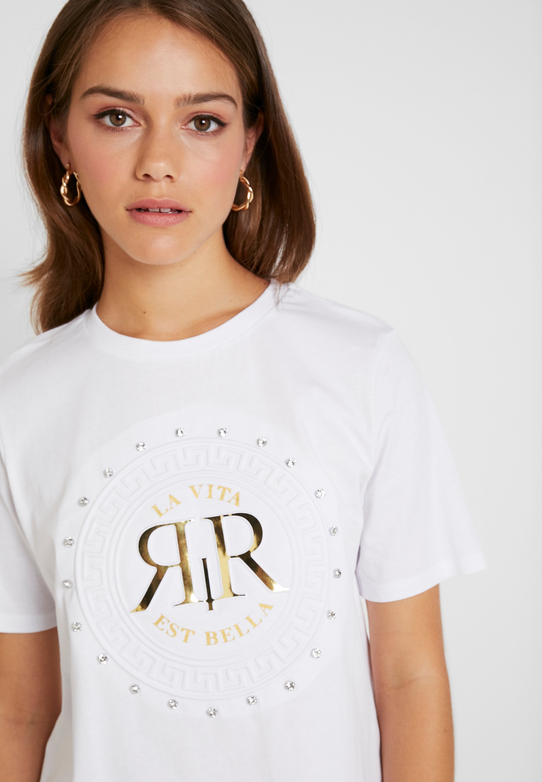 River Island Petite T shirts med print white Zalando.no River Island Petite T-shirts med print - white