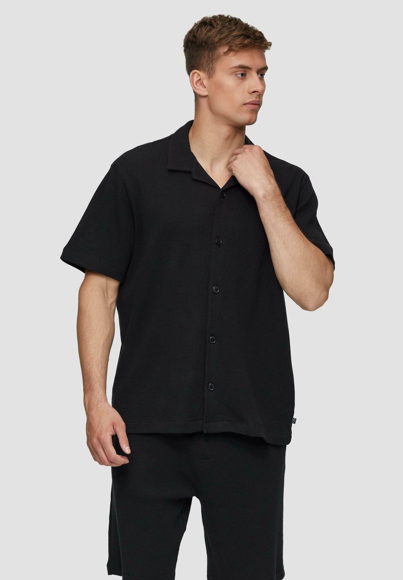 QS CHEMISE - Hemd - schwarz