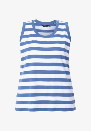 Ulla Popken, STRIPED TANK - Top - atlantic blue