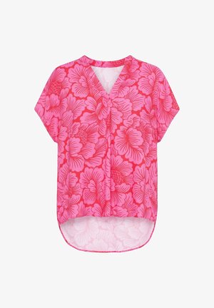 Studio Untold, FLOWER PRINT V-NECK BLOUSE - Bluse - pink