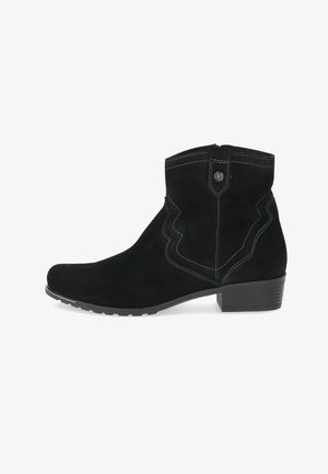 MIT CAP AIRMOT/FB - Kovbojské/motorkářské kotníkové boty - black suede