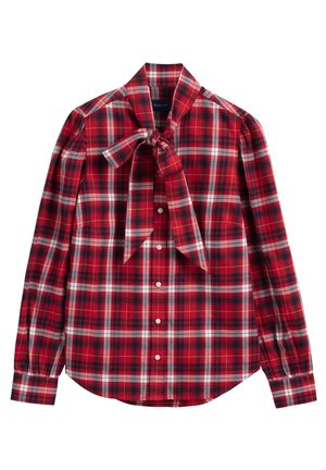 Hemdbluse - mottled red