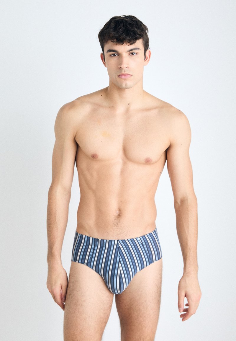 Schiesser 3PACK SUPERMINI - Slip - dark blue/blue