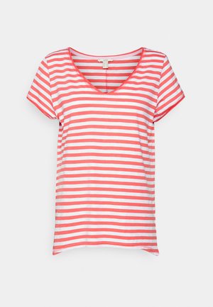 Print T-shirt - coral