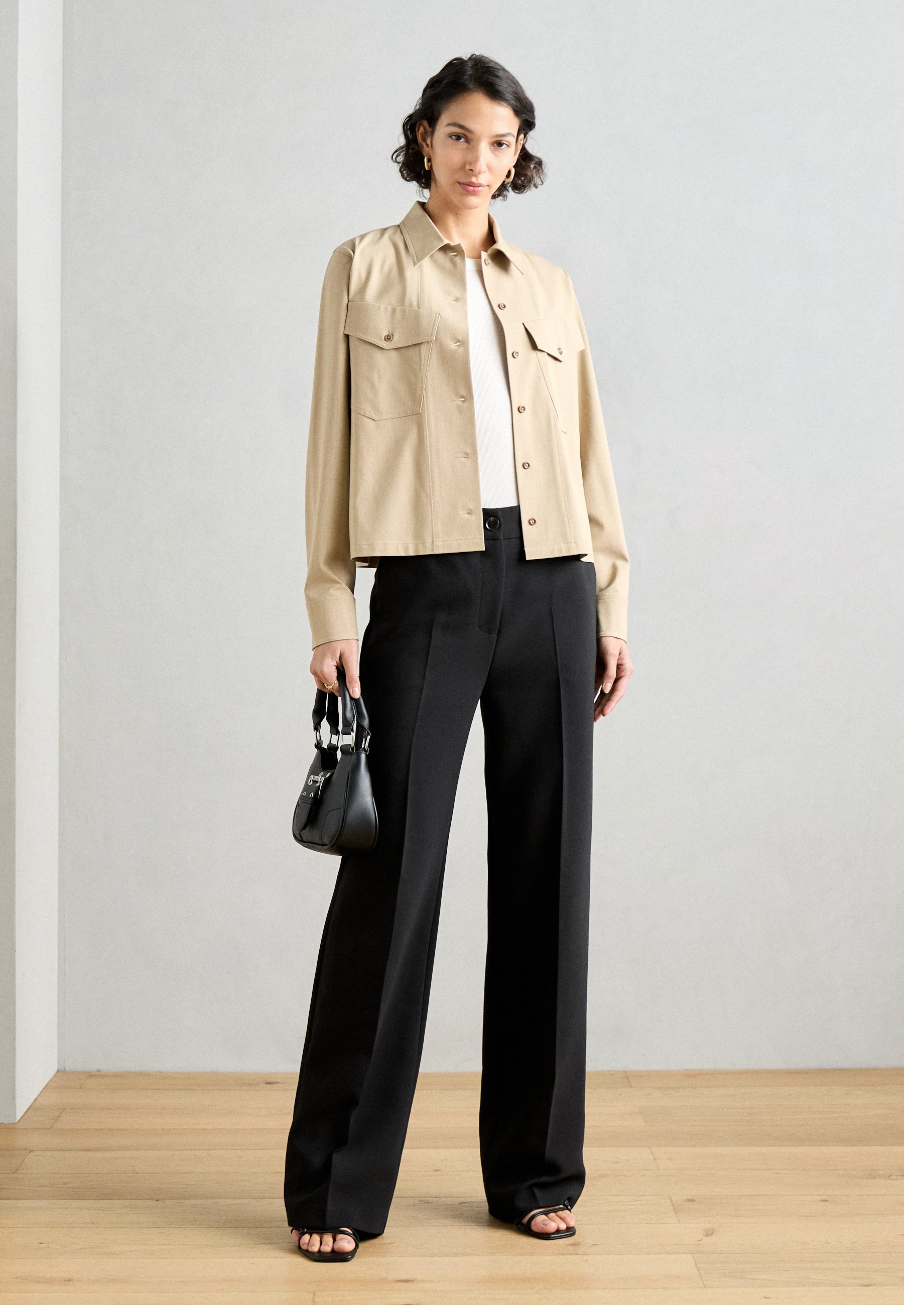 売れ筋商品|||モス モッシュ シャツ レディース トップス ROY SHIRT - Button-down blouse - sesame Mos Mosh ROY SHIRT - Button-down blouse - sesame/sand