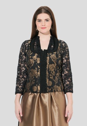 Ulla Popken SLIM, CARRÉE-AUSSCHNITT - Weste - light brown