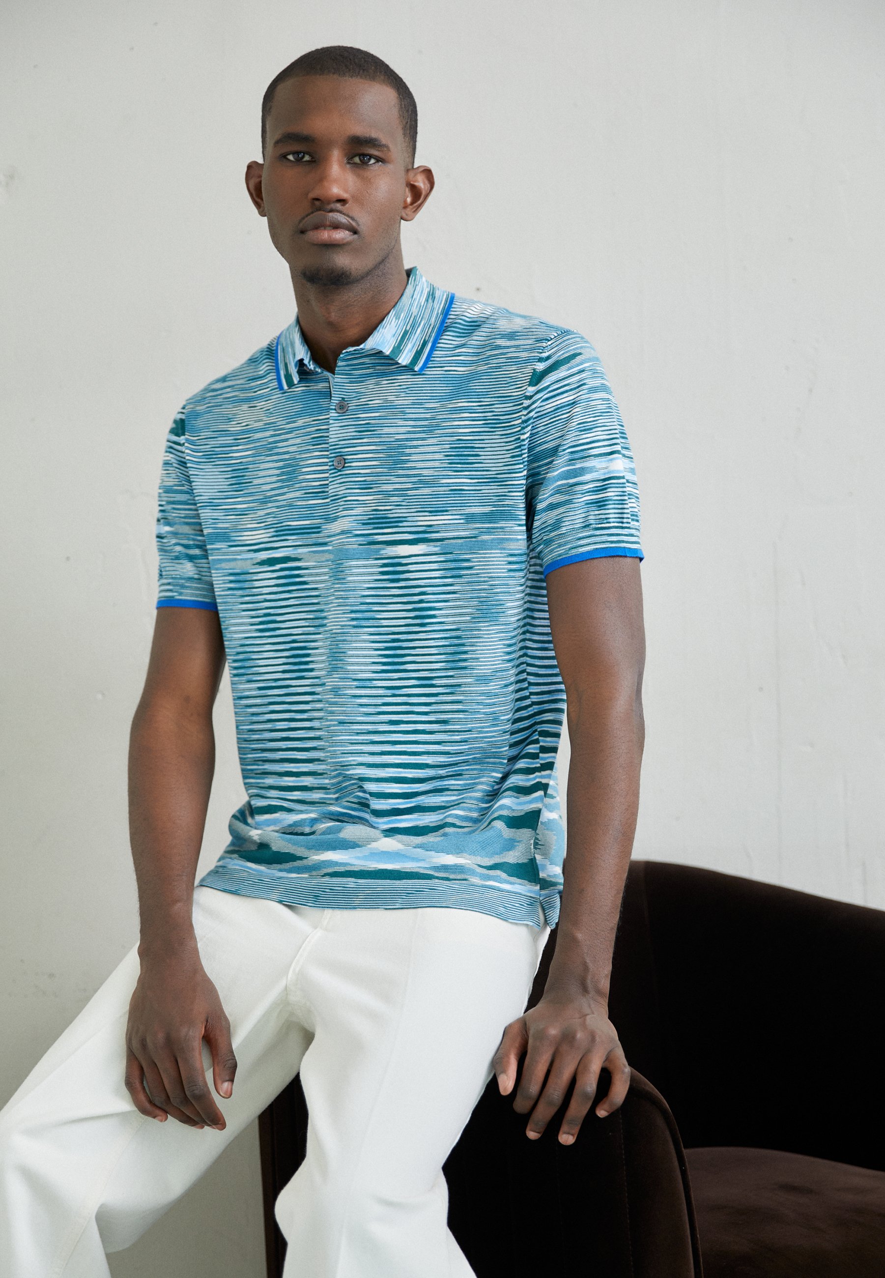 Blue missoni polo Clearance