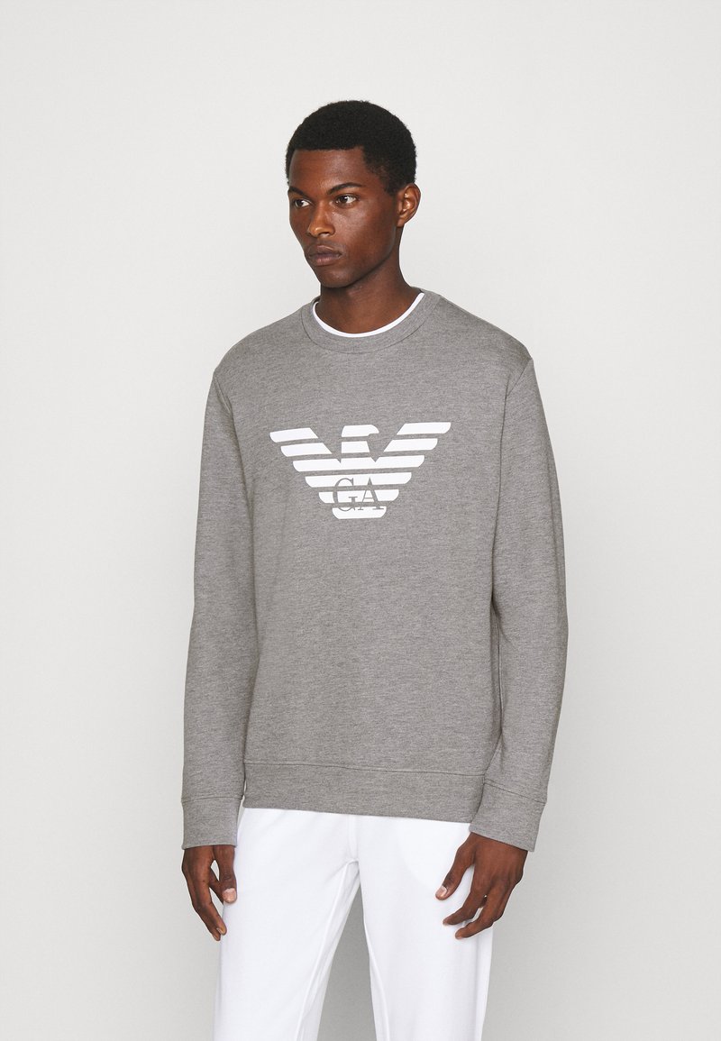 Emporio Armani FELPA - Camisola - grigio fantasia