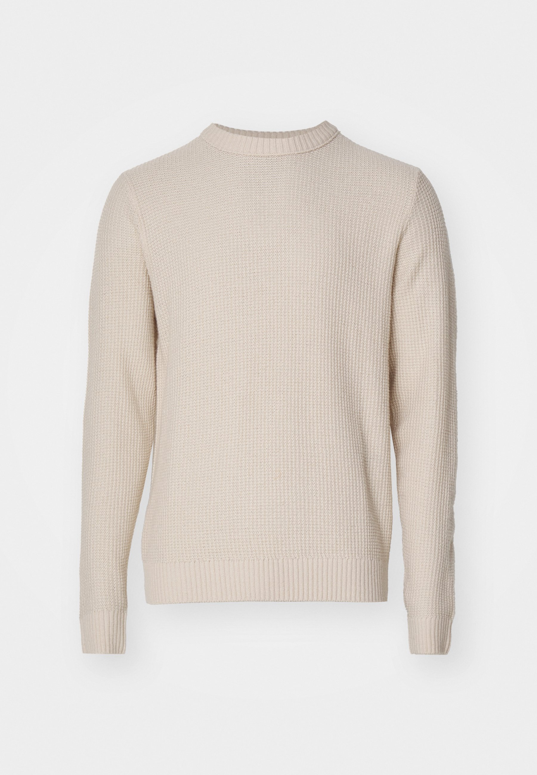 Jack & Jones JJROY KNIT CREW NECK - Jumper - moonbeam/beige