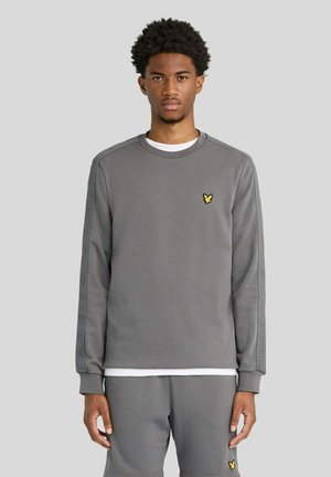Lyle & Scott, LYLE & SCOTT MID LAYERS JACQUARD TAPE CREW NECK - Felpa - y mercury grey