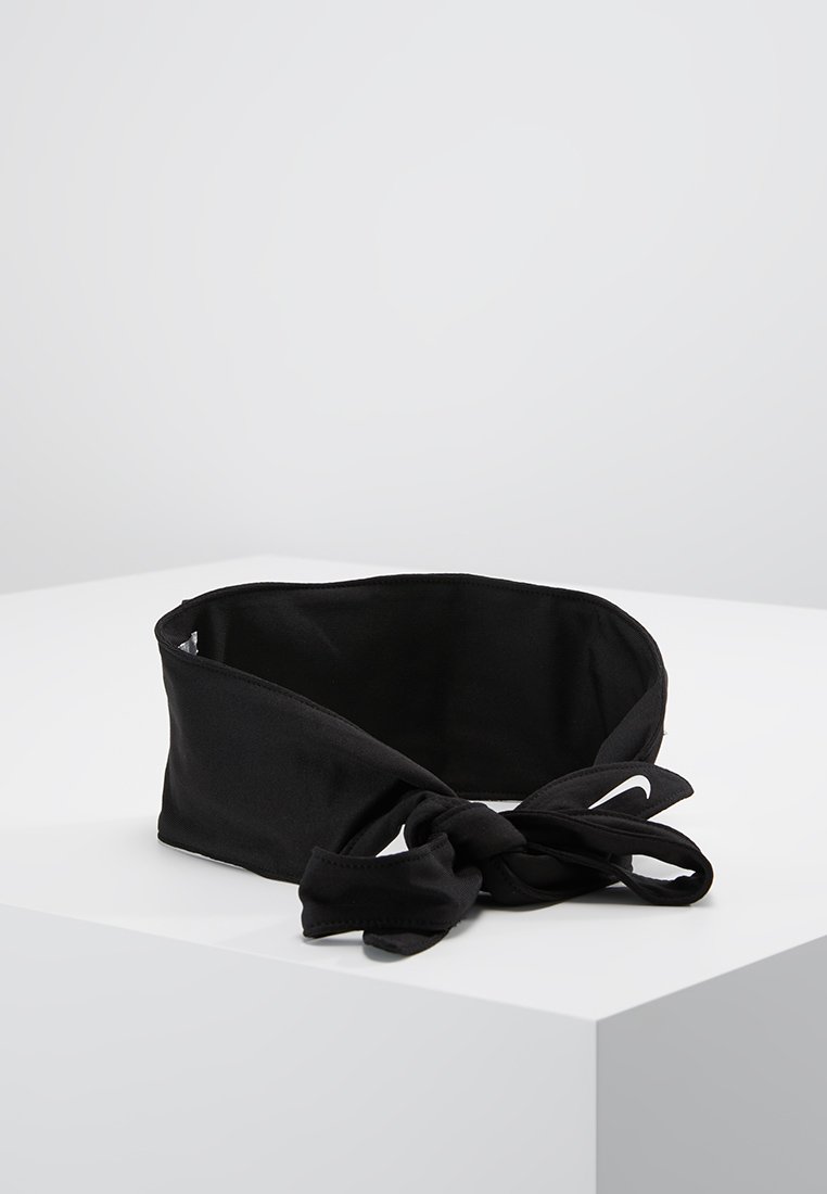 Nike Performance BANDANA HEAD TIE - Oorwarmers - black/white/Zwart - Zalando .nl