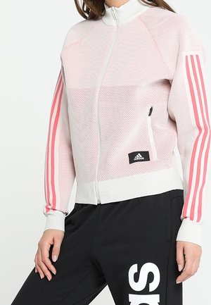 Felpa con zip - white