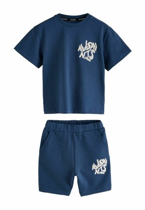 smALLSAINTS, REGULAR FIT - ORLANDO T-SHIRT AND SHORTS YOUNGER SET  . - Tracksuit bottoms - navy