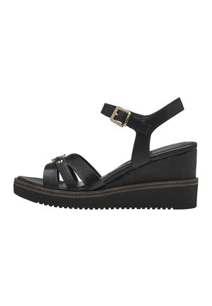 Plateausandalette - black