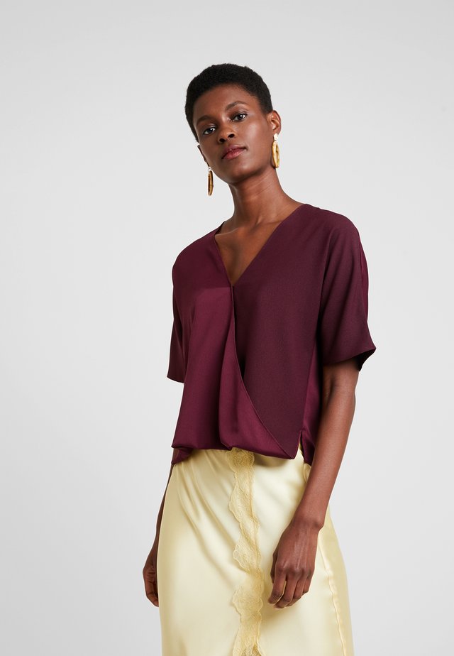 ALESSIA WRAP - Blusa - berry blush