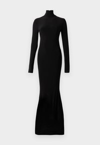 LONG SLEEVE TURTLE FISHTAIL GOWN - Vestido ligero - black