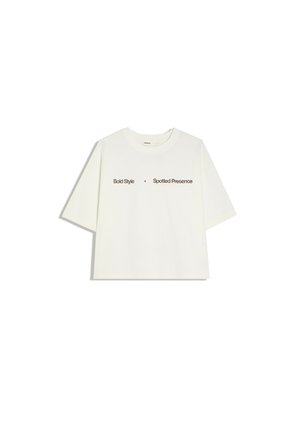 Bershka, SHORT-SLEEVE PRINTED - T-SHIRT - T-shirt con stampa - beige