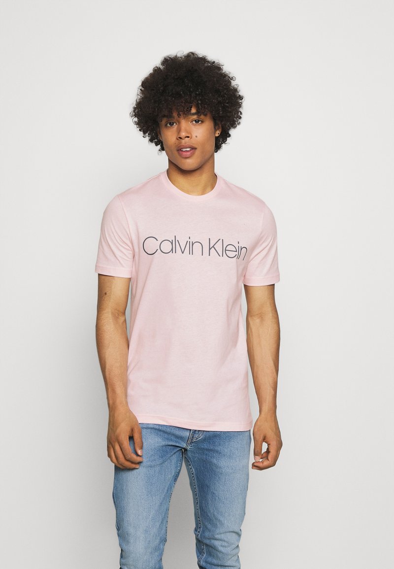 Calvin Klein FRONT LOGO - T-shirt estampada - pink