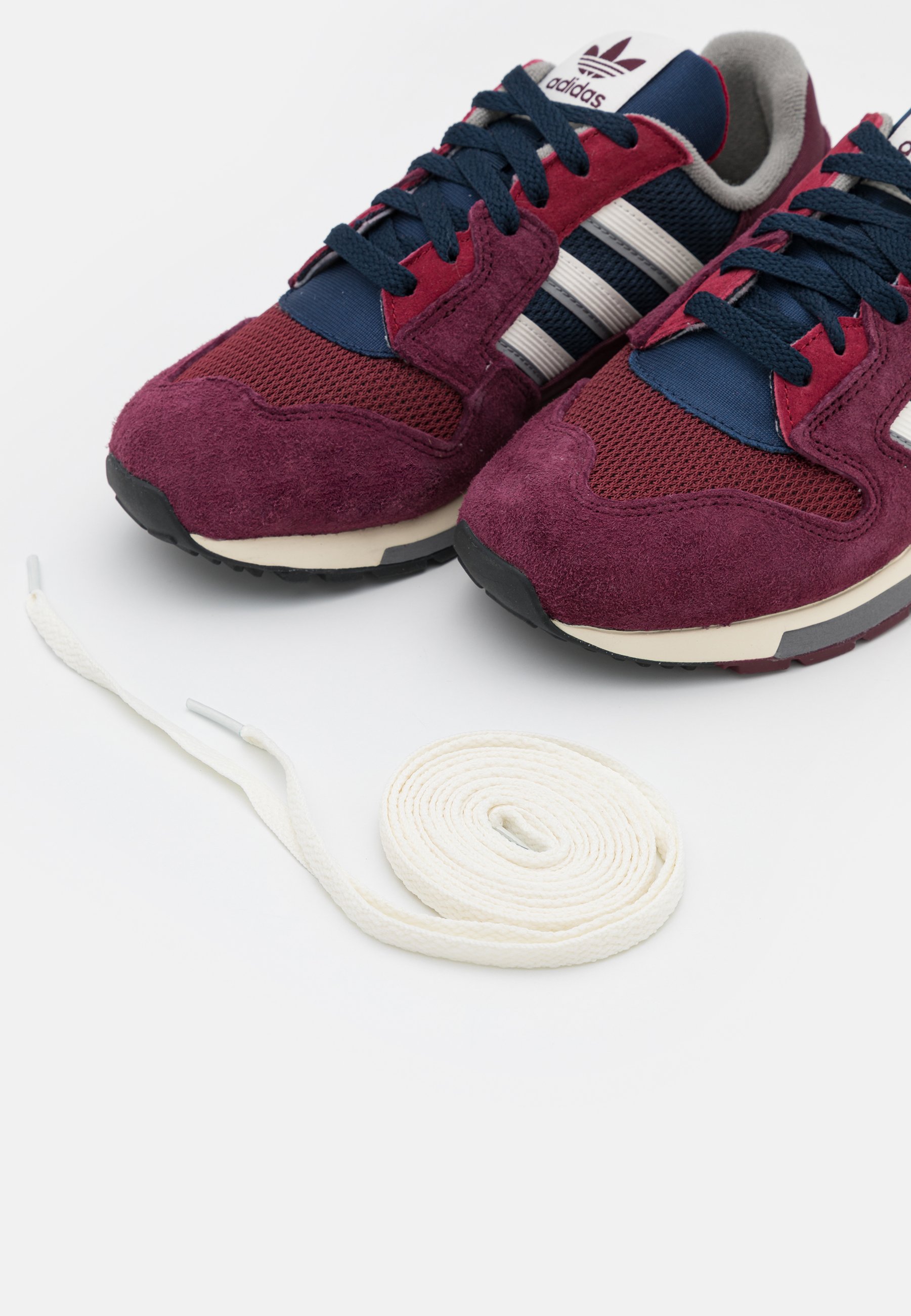 adidas Originals ZX 420 UNISEX - Sneakers laag - maroon/offwhite/collegiate  navy/Bruin - Zalando.nl