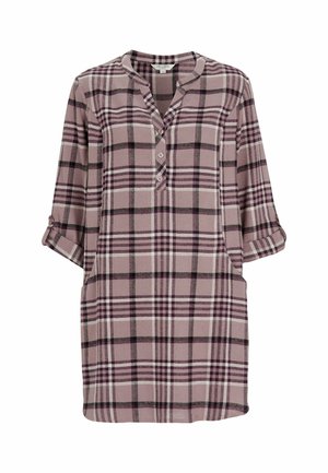 Cellbes of Sweden, TUNIC IN FLANNEL WITH POCKETS - Tunikaer - dusty pink checked