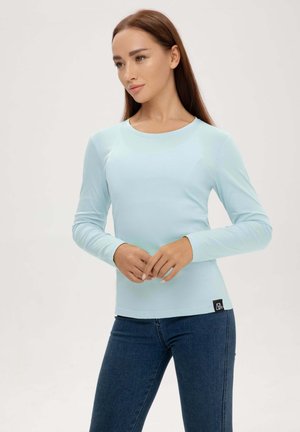 CREW NECK - Maglietta a manica lunga - light blue