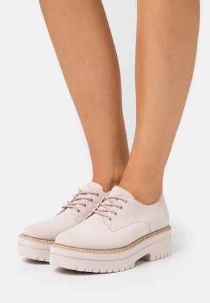 LACE UP - Derbies - powder