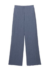 CREASED-EFFECT STRAIGHT - Tygbyxor - dark blue