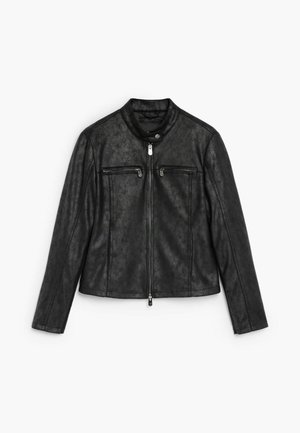 Desigual, Chaqueta de cuero sintético - black