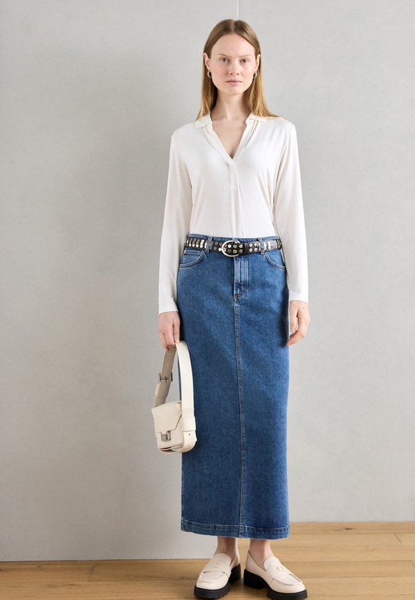 BLOUSE LONG SLEEVE POLO COLLAR - Long sleeved top4