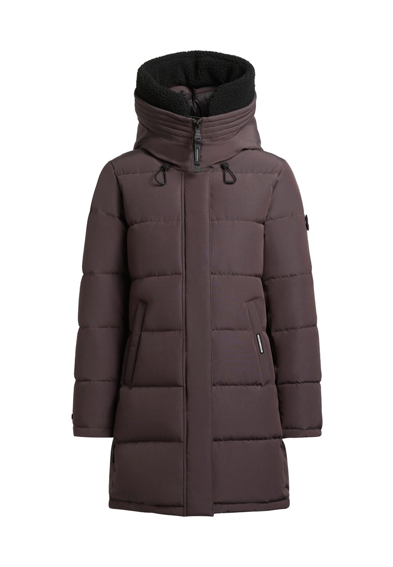 khujo Wintermantel donkerpaars