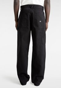 Vans DRILL CHORE CARPENTER VINTAGE WASH - Kalhoty - black