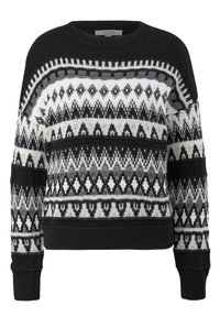 comma casual identity Pullover - schwarz