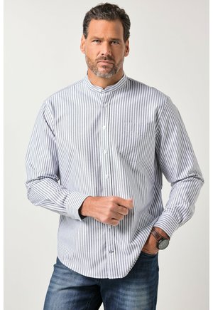 OXFORD LANGARM STEHKRAGEN MODERN FIT BIS  - Vapaa-ajan kauluspaita - black