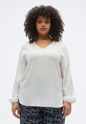 CARVICA V-NECK NOOS - Blouse - cloud dancer