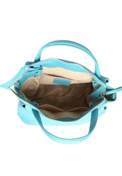 Sac à Main Femme Vintage Turquoise – Taille Moyenne, Simili Cuir, Fermeture éclair – Neuf Sans étiquette