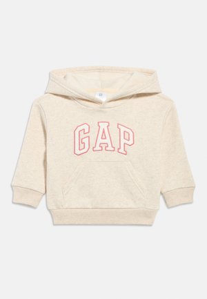 LOGO GRAPHIC HOODIE GIRL - Felpa con cappuccio - oatmeal heather