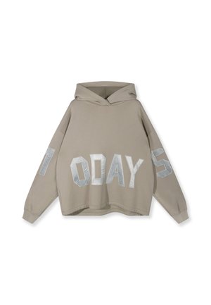 10DAYS, 10DAYS TOPS STATEMENT LOGO HOODIE - Jersey con capucha - fog