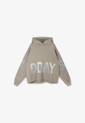 10DAYS, 10DAYS TOPS STATEMENT LOGO HOODIE - Jersey con capucha - fog