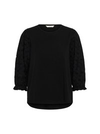 CRPENNI BRODERI ANGLAIS - Pluus - pitch black
