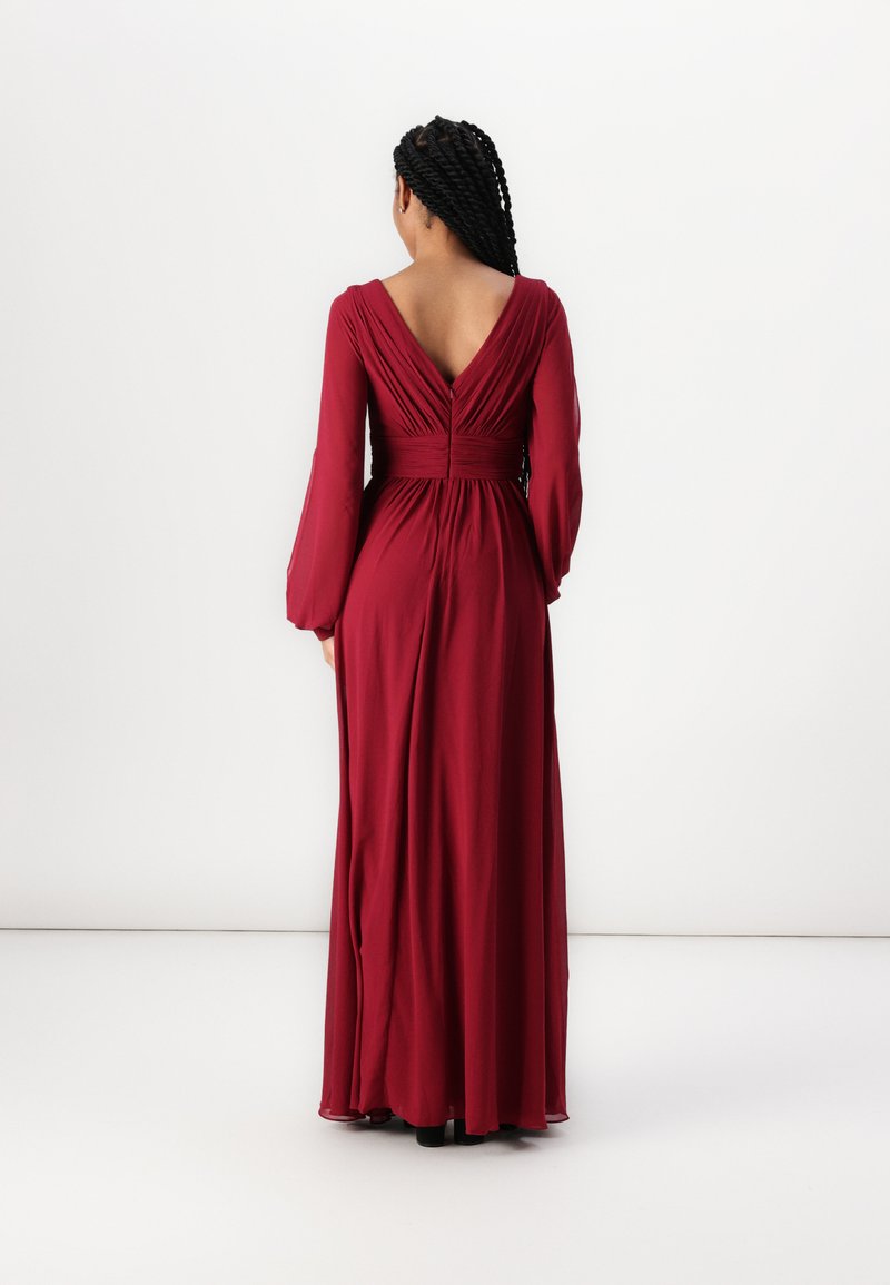 Robe Satinée Femme Rouge - Taille 8 - Marque Ladies - Occasion Très Bon état