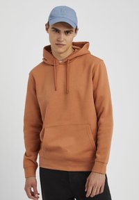 BZB UNI LOURD - Sweat à capuche - pêche