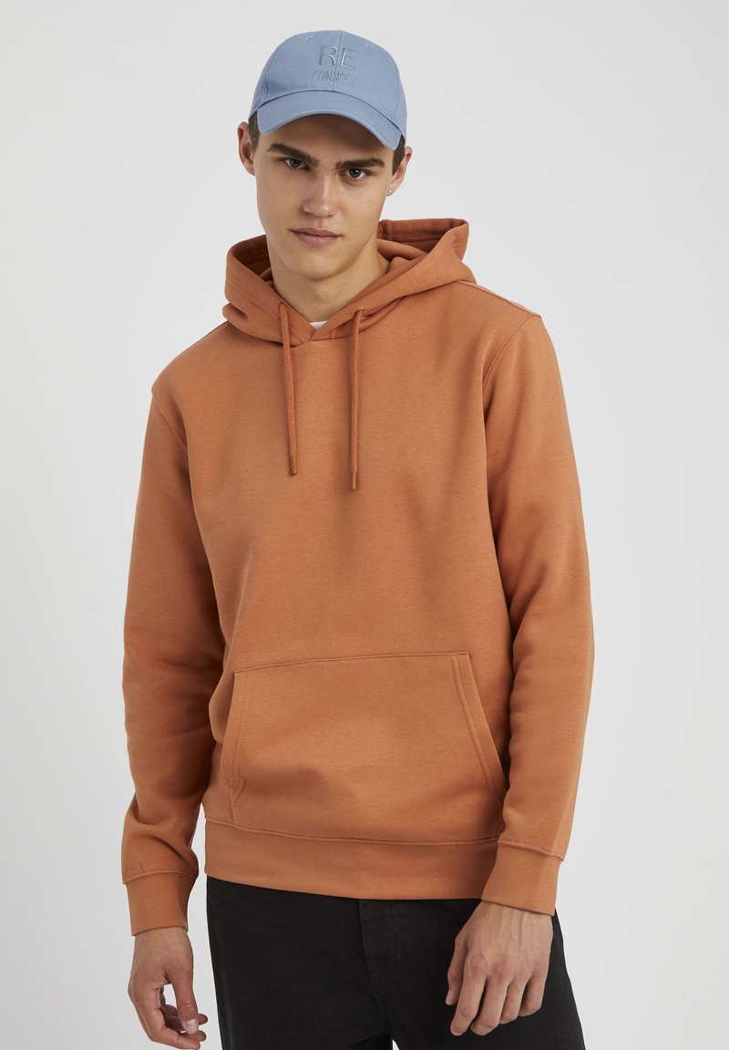 BZB UNI LOURD - Sweat à capuche - pêche