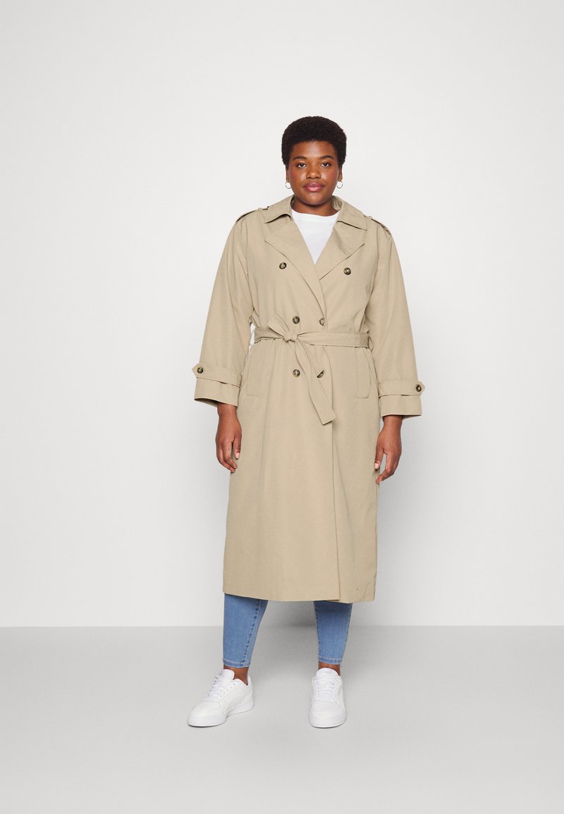 Vero Moda trench doppiopetto donna beige