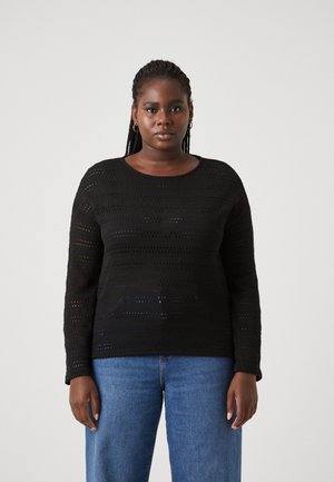 CARHARPER O NECK - Strickpullover - black