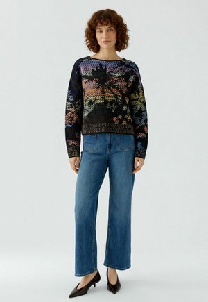 Oui, PULLOVER - Strickpullover - lilac yellow