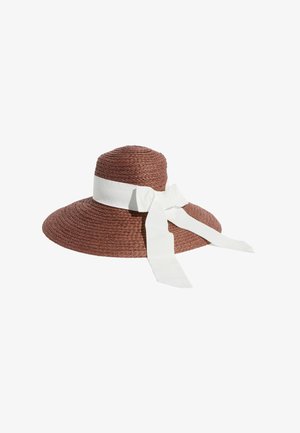 Lipsy, DOME BOW - Hatte - chocolate brown and cream