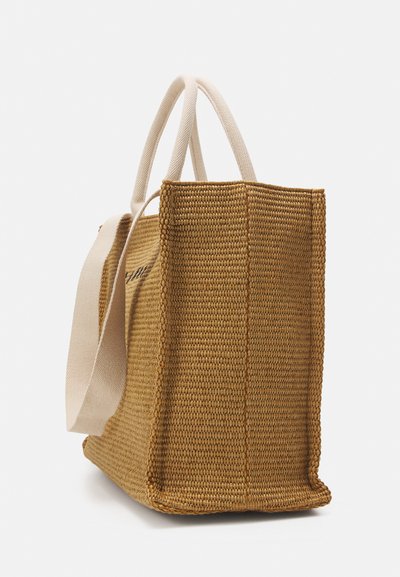 Marni LARGE BASKET - Saco de mão - raw sienna/natural