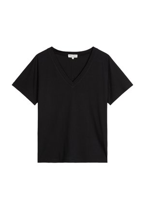 Marc O'Polo, T-SHIRT, SHORT SLEEVE, V NECK - T-shirt basique - black