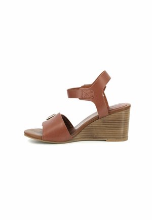 Sandales compensées - Marron - - 25.00