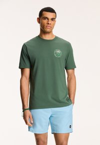 Shiwi Apdrukāts T-krekls - dark green